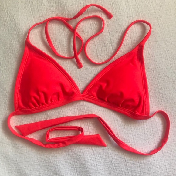 2 for $10 Bathing Suits | Forever 21 Neon Pink Bikini Top | Size Small | - Picture 1 of 3